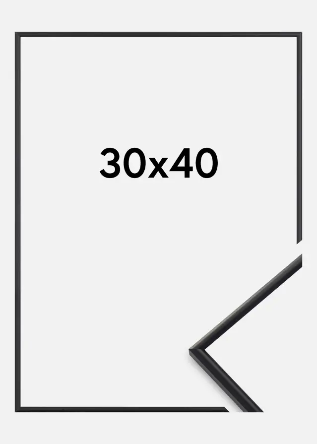 Ramme Can-Can Sort 30x40 cm