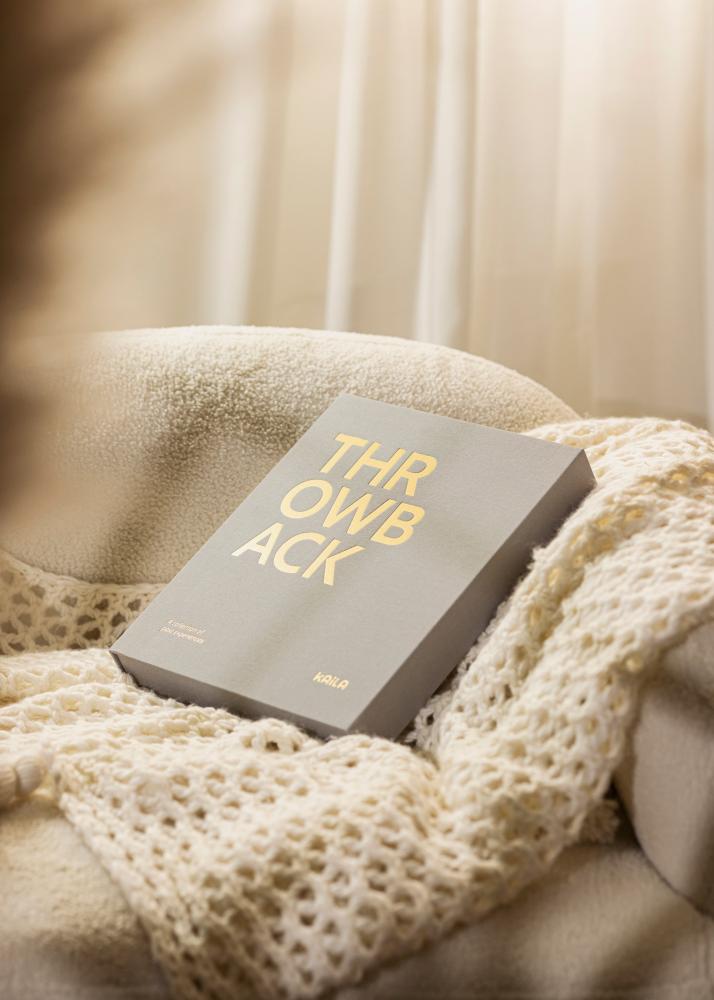 KAILA THROWBACK Grey - Coffee Table Photo Album (60 Sorte Sider / 30 Blade)