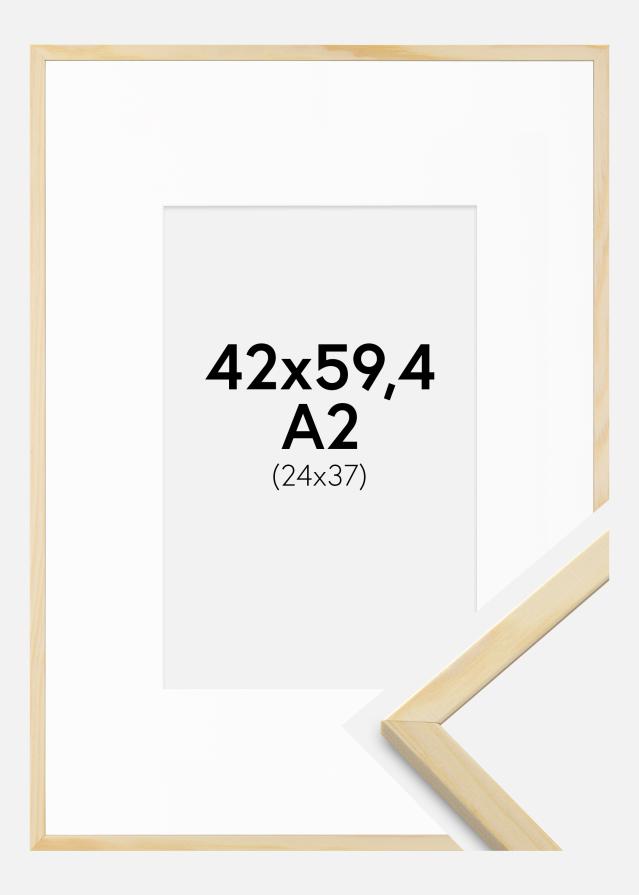 Ramme Galant Fyr 42x59,4 cm (A2) - Passepartout Hvid 25x38 cm