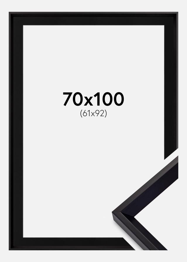 Ramme Globe Sort 70x100 cm - Passepartout Sort 62x93 cm