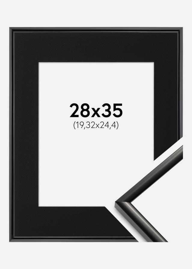 Ramme New Lifestyle Sort 28x35 cm - Passepartout Sort 8x10 inches