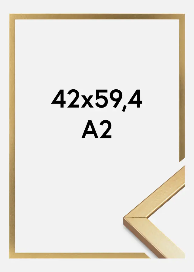 Ramme Minerva Akrylglas Guld 42x59,4 cm (A2)
