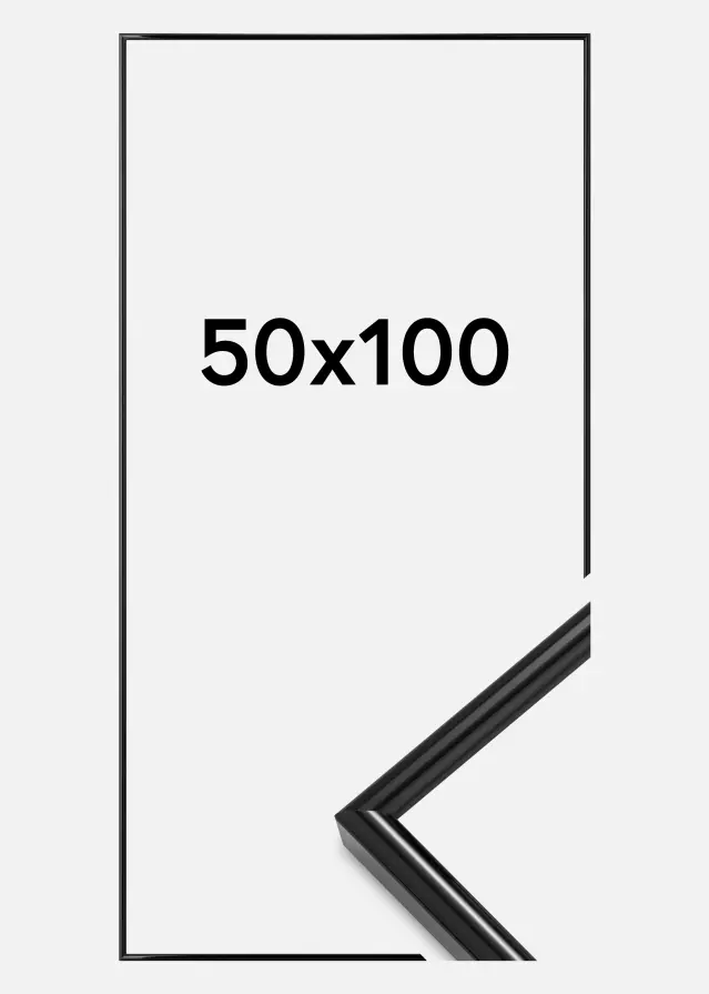 Ramme Galeria Sort 50x100 cm