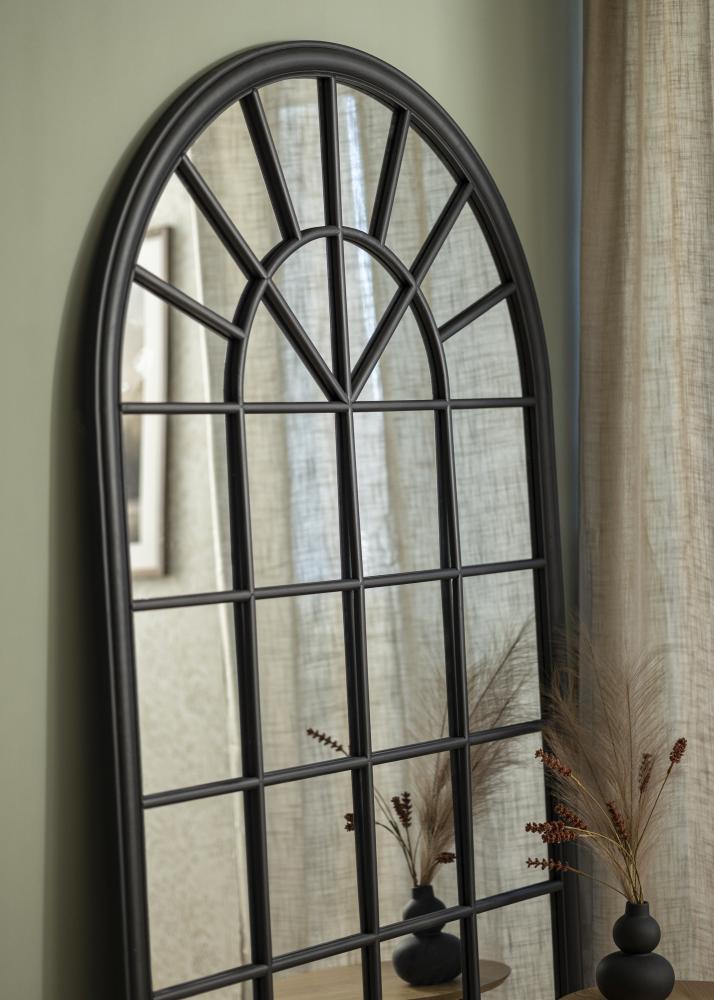 Spejl Window Tall Dome Sort 103x180 cm