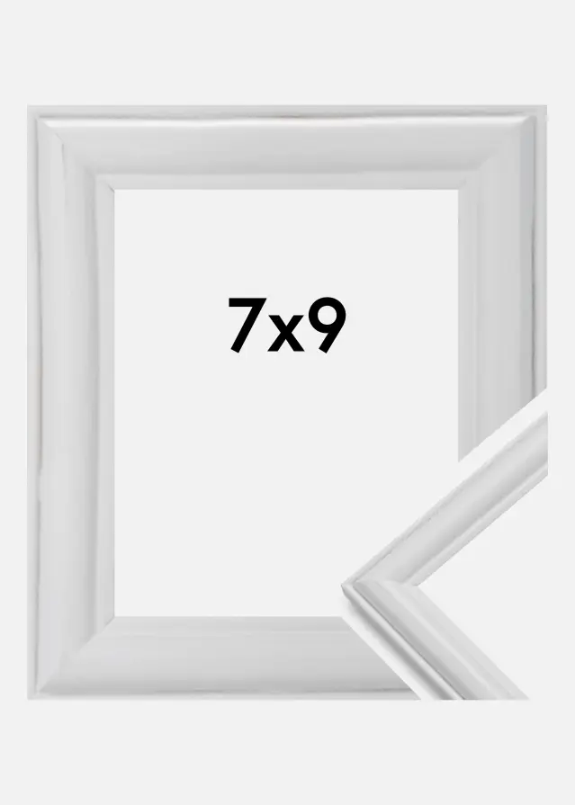 Ramme Line Hvid 7x9 cm