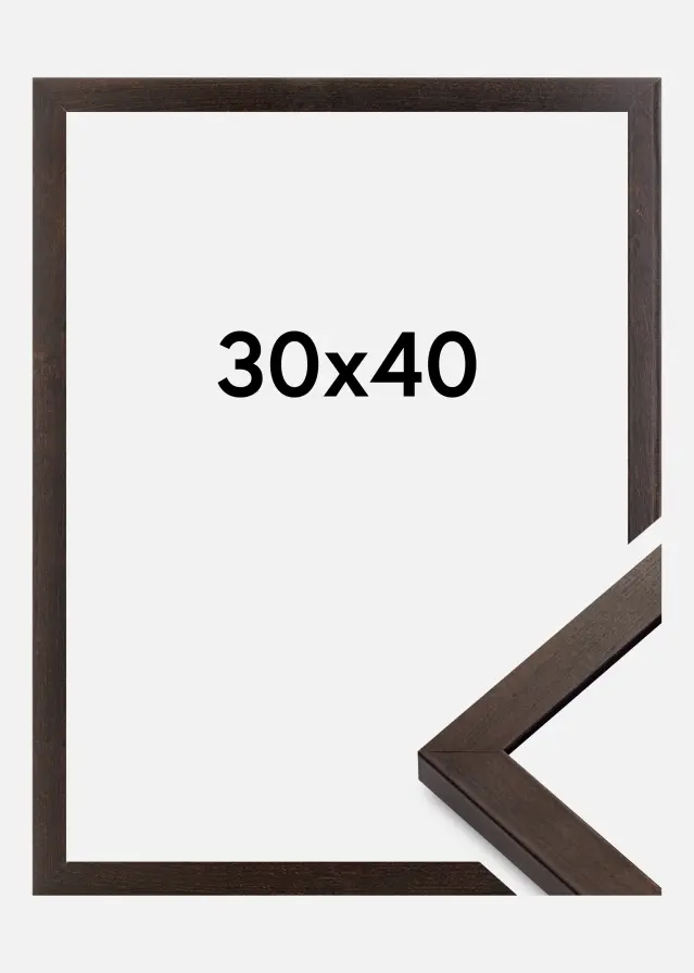 Ramme Selection Akrylglas Valnød 30x40 cm