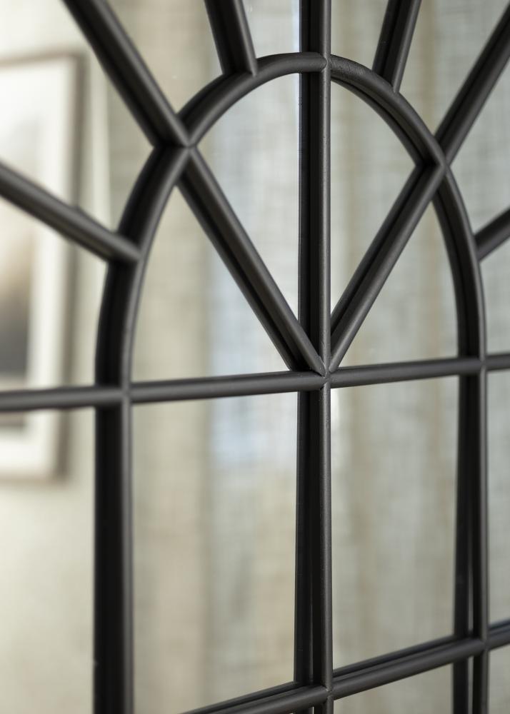 Spejl Window Tall Dome Sort 103x180 cm
