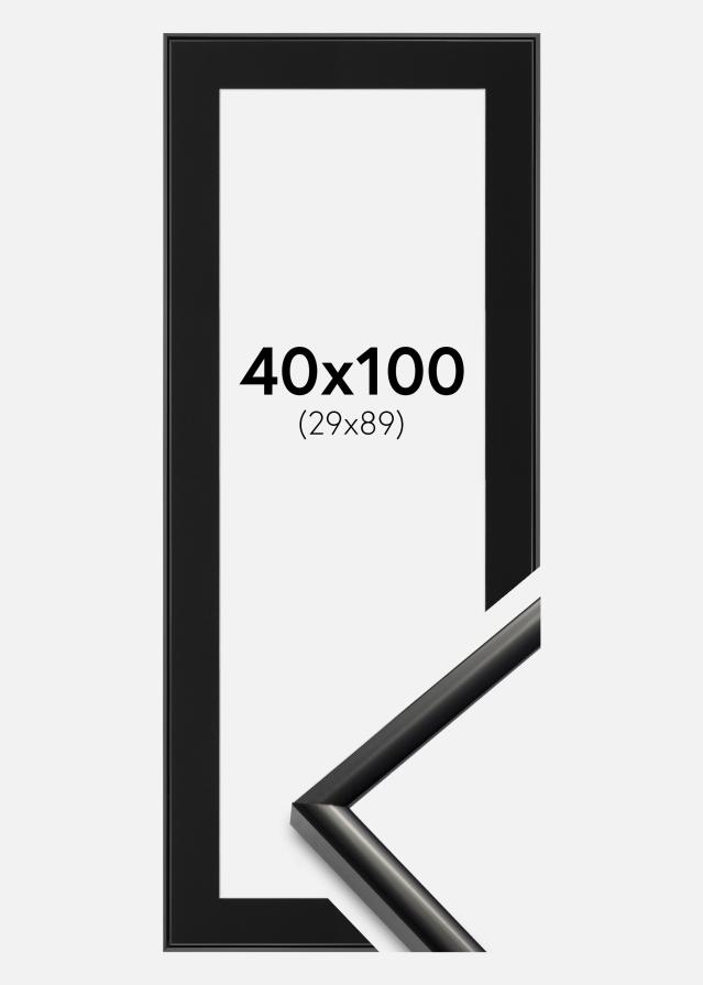 Ramme New Lifestyle Sort 40x100 cm - Passepartout Sort 30x90 cm