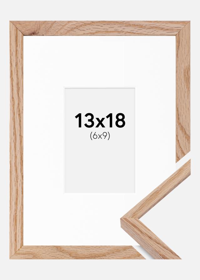 Ramme E-Line Eg 13x18 cm - Passepartout Hvid 7x10 cm