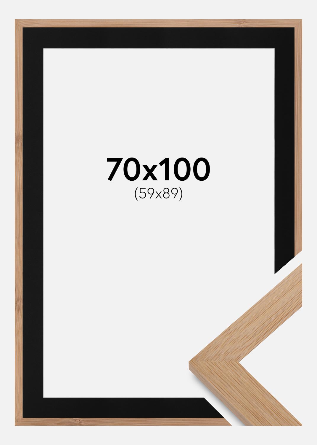 Product Image for Ramme Hoei Bambus 70x100 cm - Passepartout Sort 60x90 cm