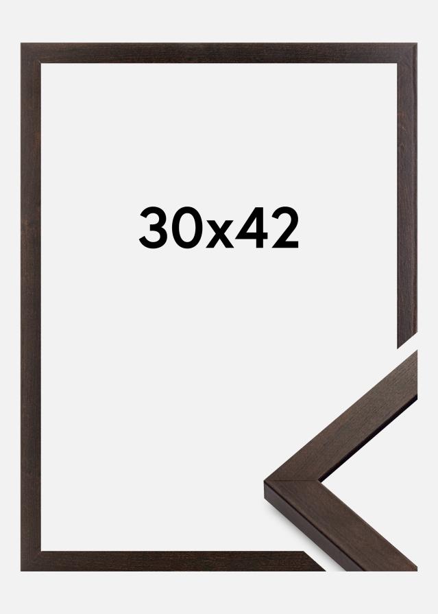 Ramme Selection Akrylglas Valnød 30x42 cm