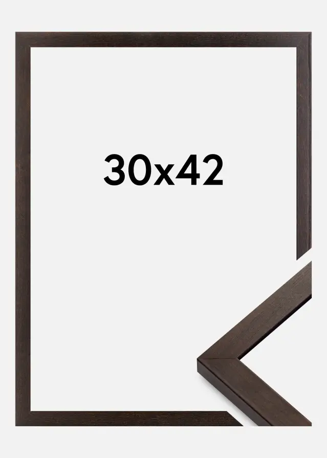 Ramme Selection Akrylglas Valnød 30x42 cm