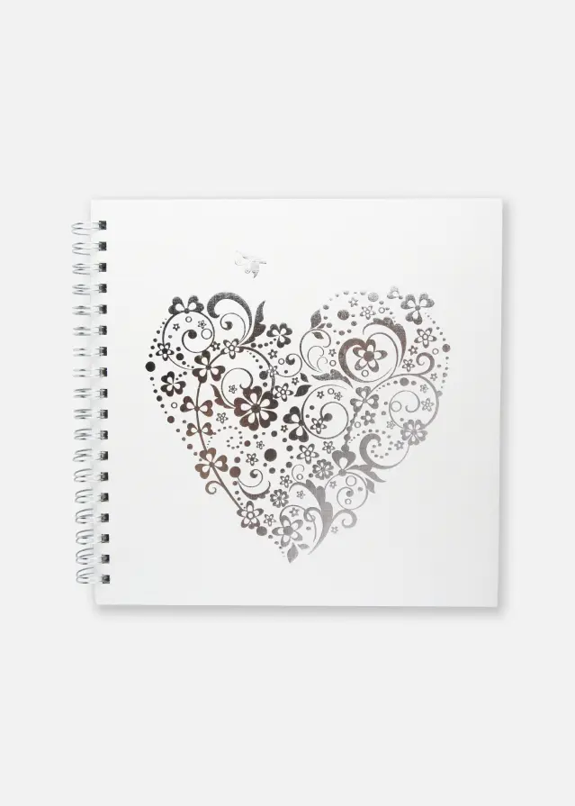 Celebration Hvid - 25x25 cm (48 hvide sider / 24 blade)