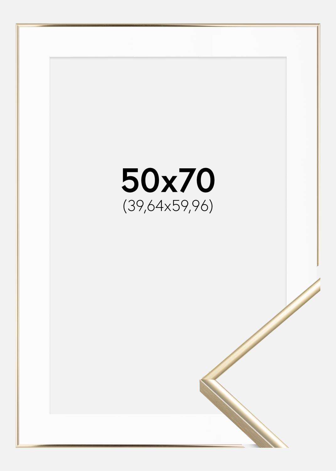 Product Image for Ramme Visby Blank Guld 50x70 cm - Passepartout Hvid 16x24 inches