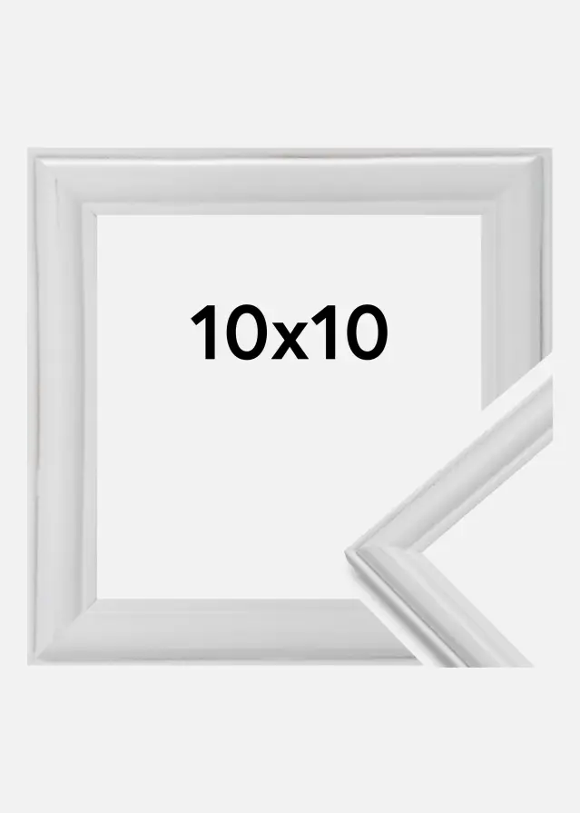 Ramme Line Hvid 10x10 cm