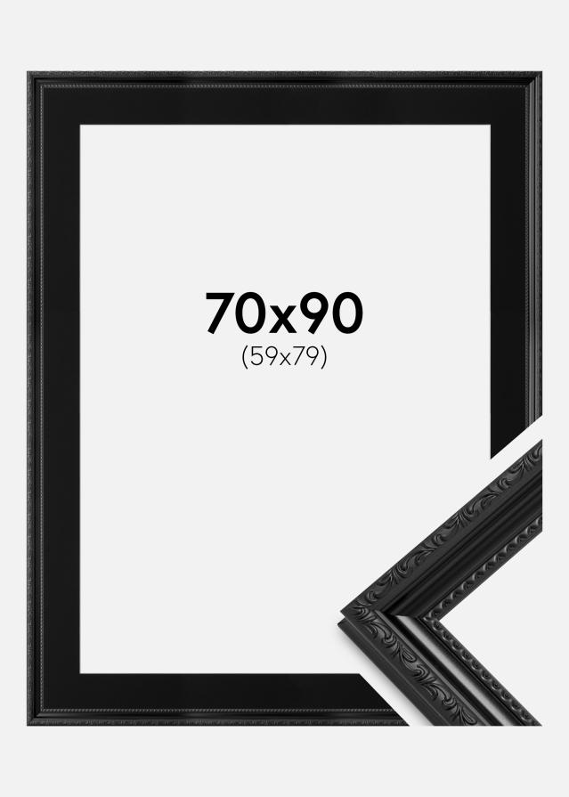 Ramme Abisko Sort 70x90 cm - Passepartout Sort 60x80 cm