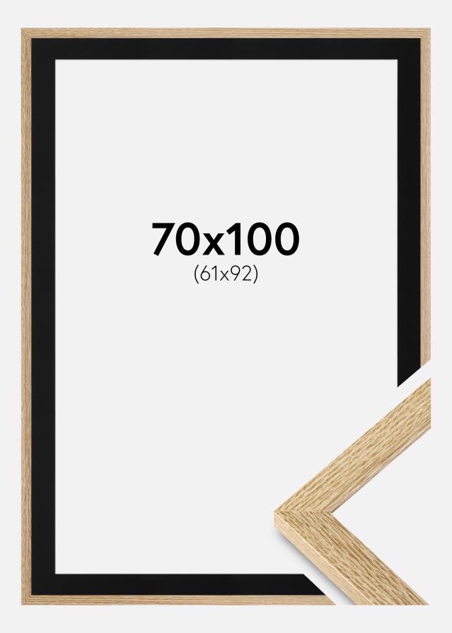 Ramme Selection Eg 70x100 cm - Passepartout Sort 62x93 cm