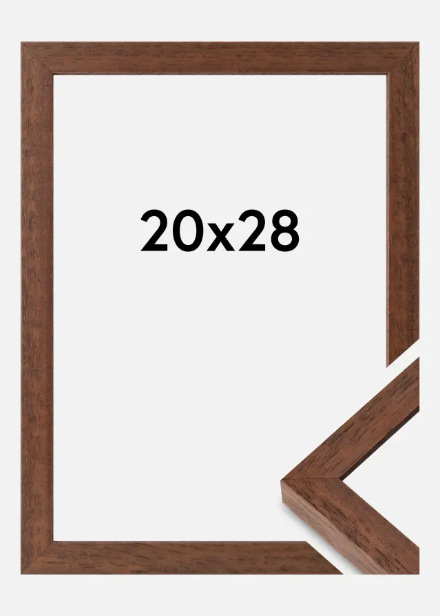 Ramme Hermes Akrylglas Teak 20x28 cm
