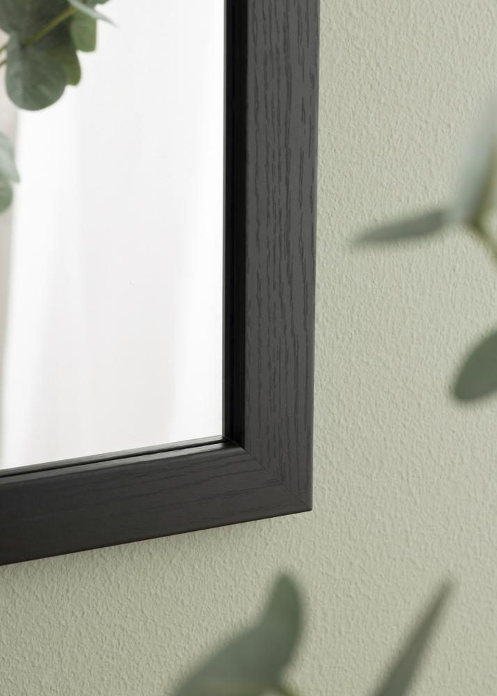 Spejl Overdoor Sort 34x100 cm