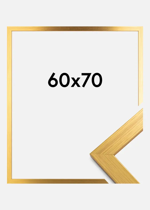 Ramme Gold Wood Akrylglas 60x70 cm