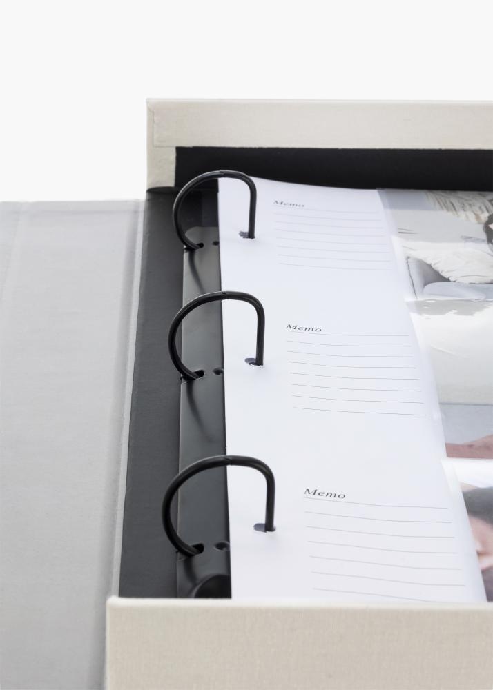 KAILA THROWBACK Warm Grey XL - Coffee Table Photo Album - 60 Billeder i 11x15 cm