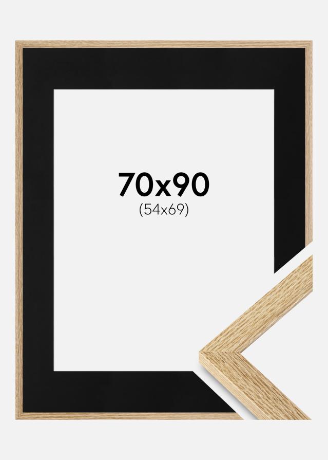 Ramme Selection Eg 70x90 cm - Passepartout Sort 55x70 cm