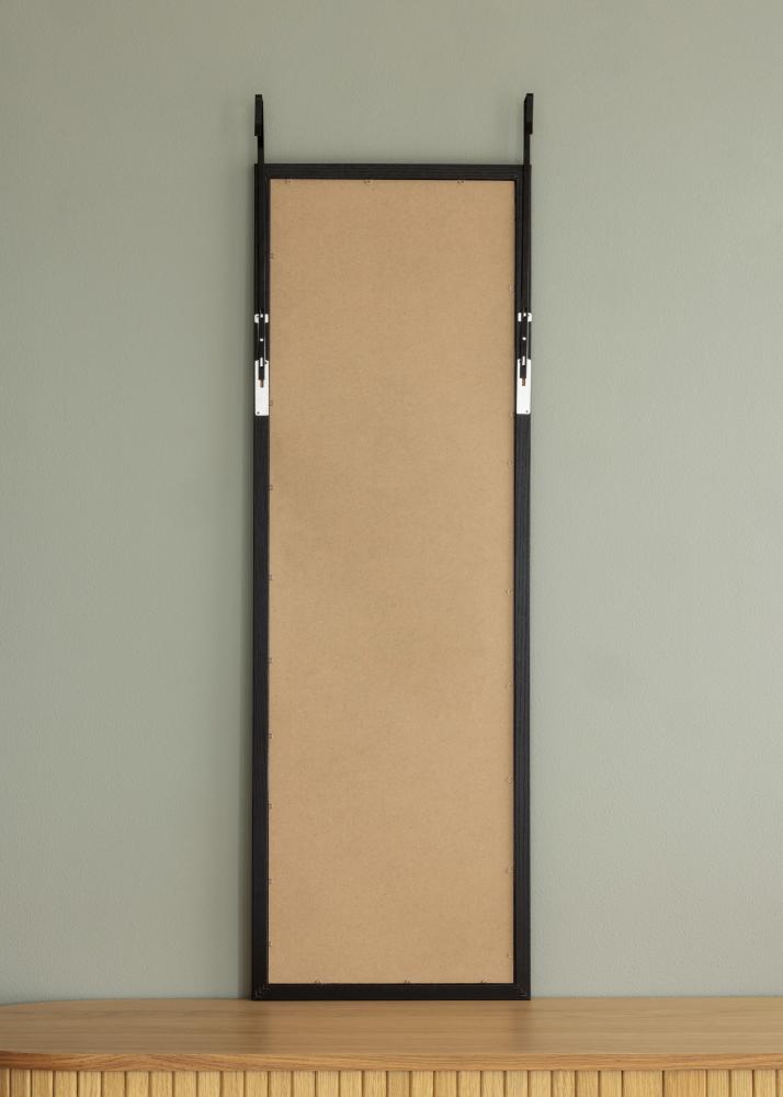 Spejl Overdoor Sort 34x100 cm
