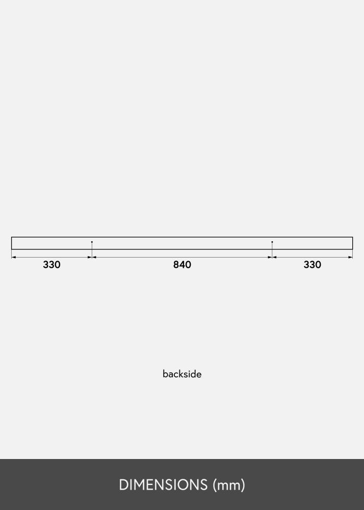 Billedhylde Hvid 150 cm