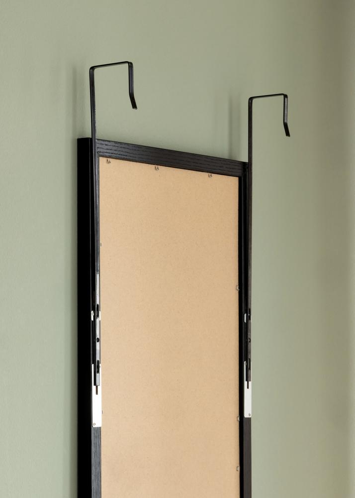Spejl Overdoor Sort 34x100 cm