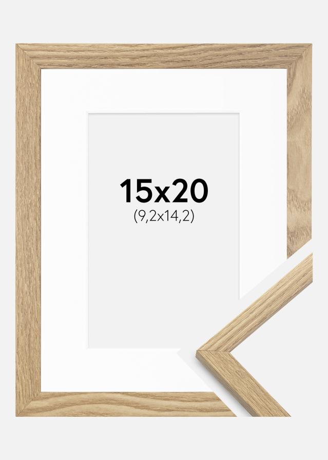 Ramme Trendy Eg 15x20 cm - Passepartout Hvid 4x6 inches