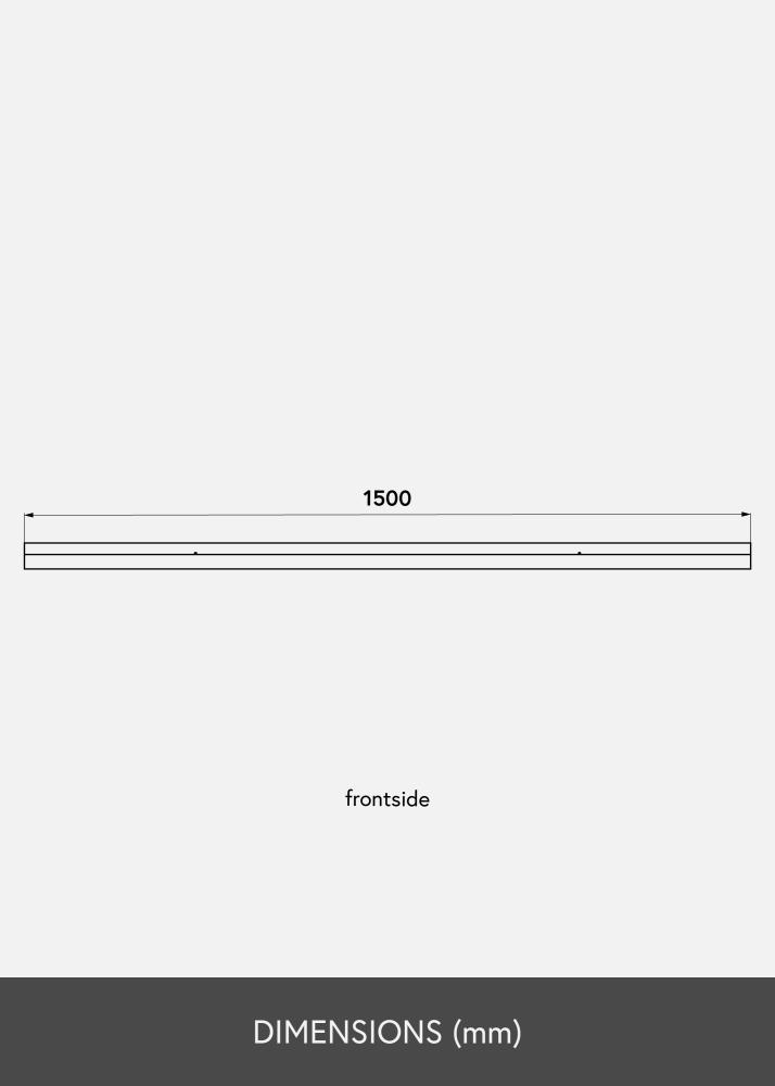 Billedhylde Hvid 150 cm