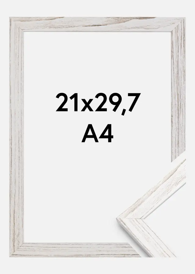 Ramme Stilren Akrylglas Vintage White 21x29,7 cm (A4)