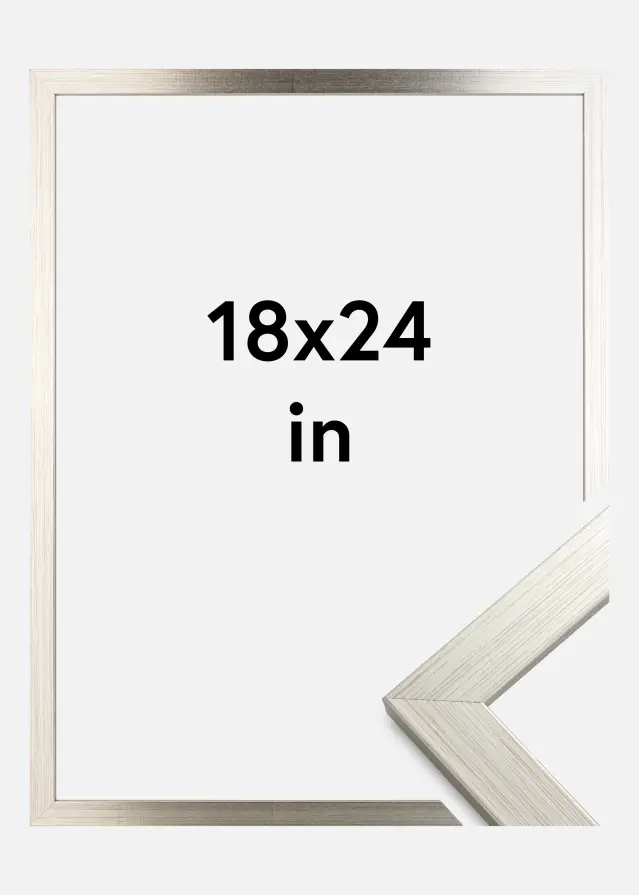 Ramme Silver Wood 18x24 inches (45,72x60,96 cm)