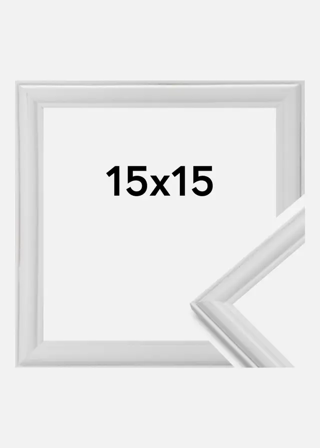 Ramme Line Hvid 15x15 cm