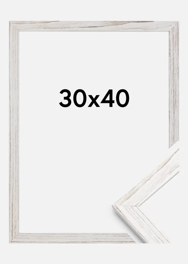 Ramme Stilren Akrylglas Vintage White 30x40 cm