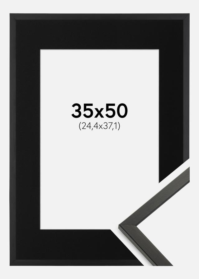 Ramme Galant Sort 35x50 cm - Passepartout Sort 10x15 inches