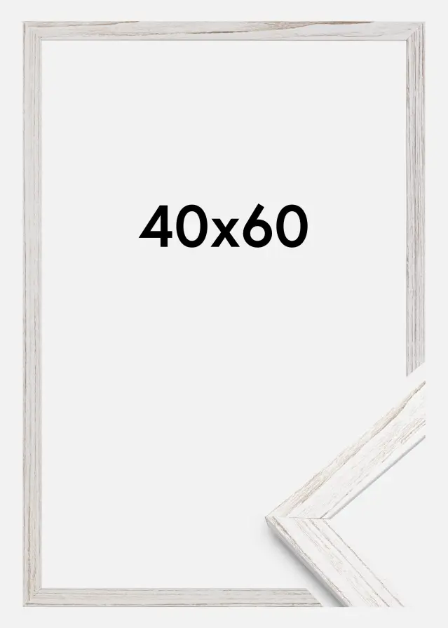 Ramme Stilren Akrylglas Vintage White 40x60 cm