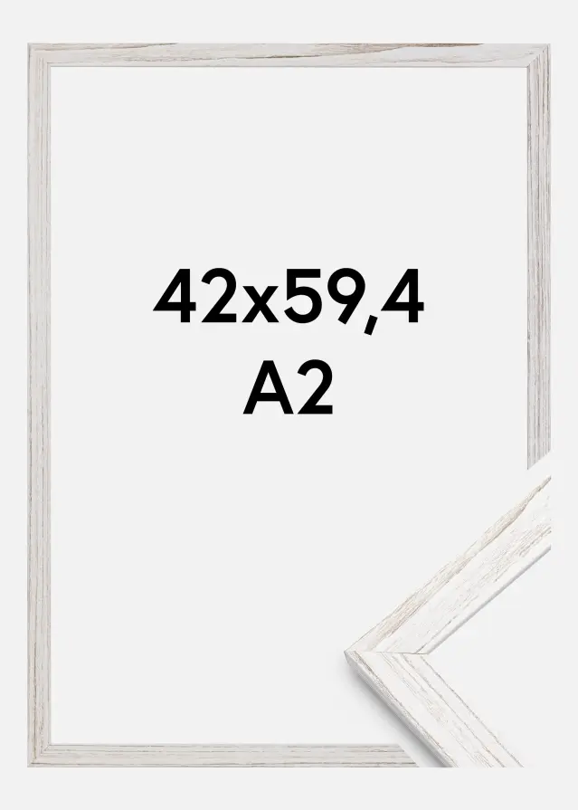 Ramme Stilren Akrylglas Vintage White 42x59,4 cm (A2)