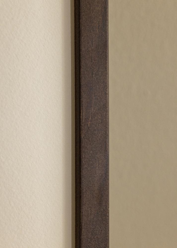 Ramme E-Line Valnød 30x40 cm - Passepartout Hvid 20x28 cm