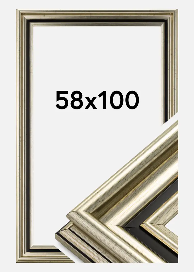 Ramme Gysinge Premium Sølv 58x100 cm