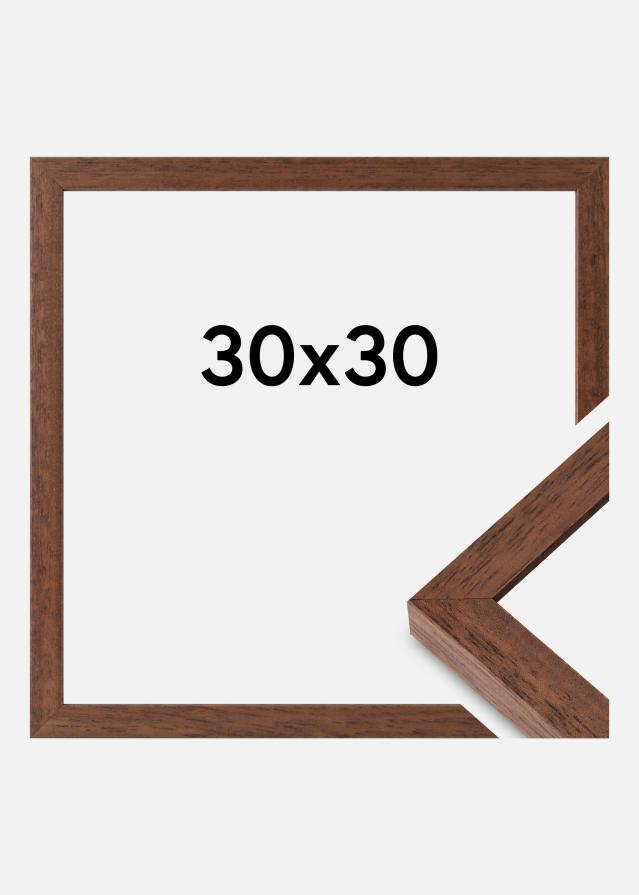 Ramme Hermes Akrylglas Teak 30x30 cm