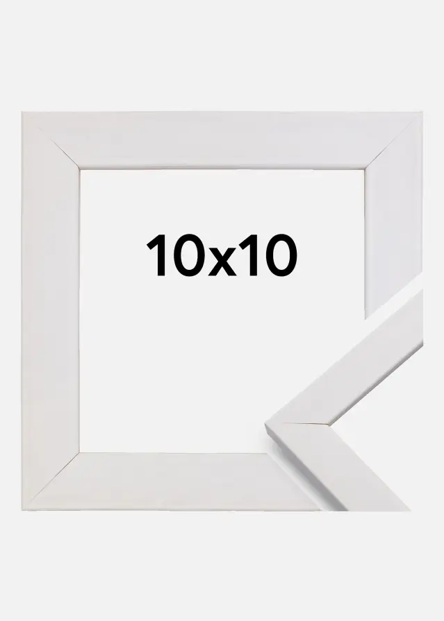 Ramme Stilren Hvid 10x10 cm