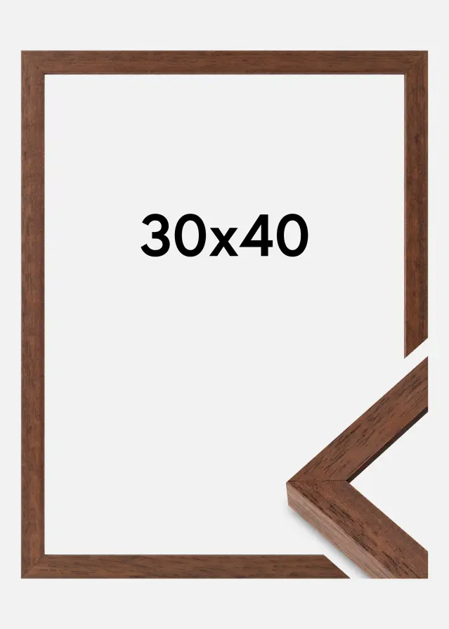 Ramme Hermes Akrylglas Teak 30x40 cm