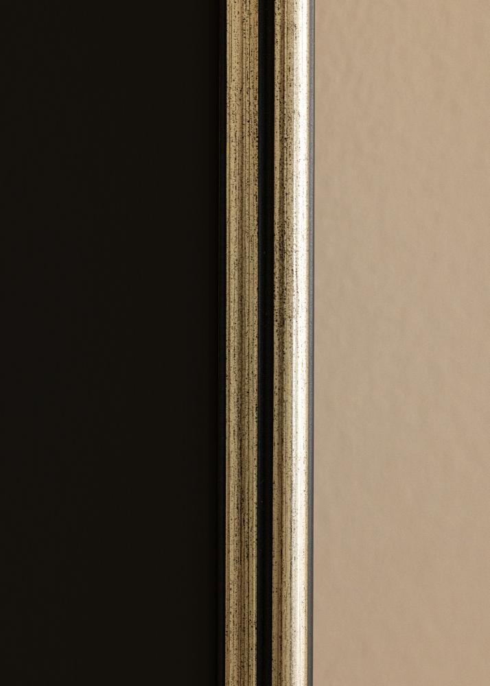 Ramme Horndal Sølv 15x15 cm - Passepartout Sort 10x10 cm