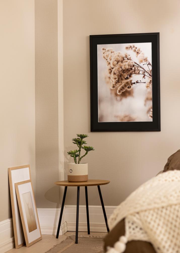 Ramme Stilren Sort 70x100 cm - Passepartout Sort 59,4x84 cm