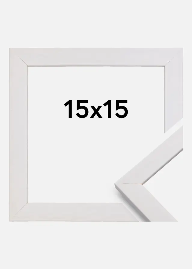 Ramme Stilren Hvid 15x15 cm
