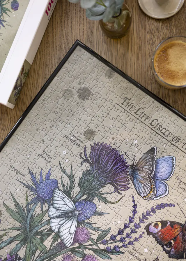 Puslespilsramme Sort 50x66,5 cm