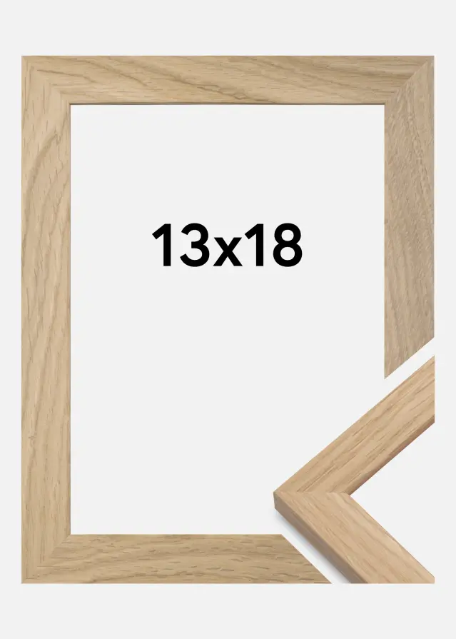 Ramme Oak Wood Akrylglas 13x18 cm