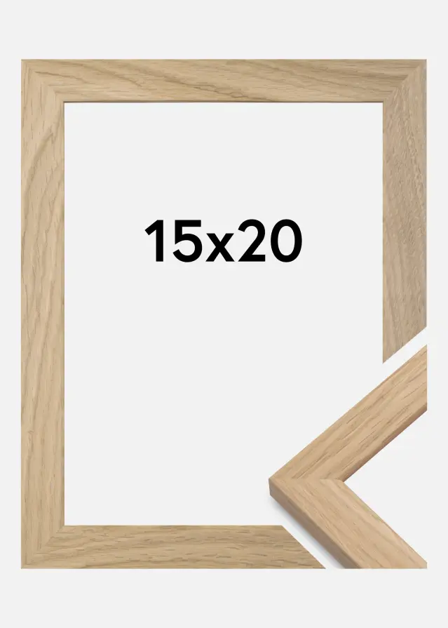 Ramme Oak Wood Akrylglas 15x20 cm