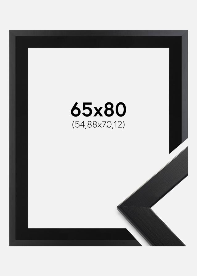 Ramme Trendline Sort 65x80 cm - Passepartout Sort 22x28 inches